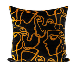Modern Sofa Throw Pillows for Bedroom, Large Decorative Sofa Pillows, Abstract Contemporary Pillow for Couch