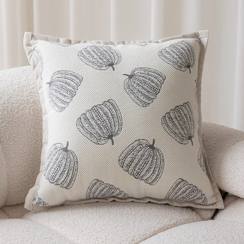 Decorative Throw Pillows for Couch, Embroider Flower Pillow Covers, Farmhouse Flower Decorative Pillows, Modern Sofa Pillows-ArtWorkCrafts.com