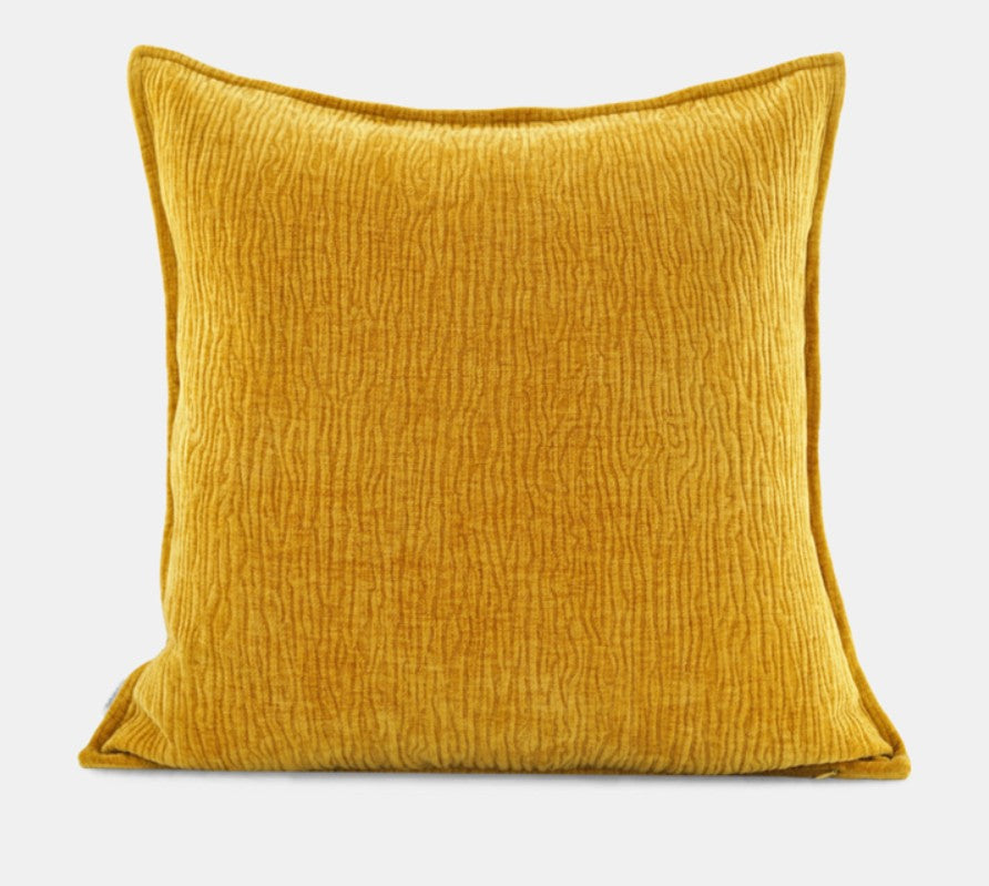 Contemporary Modern Pillows for Couch, Large Modern Sofa Cushion, Yellow Decorative Pillow Covers, Simple Decorative Throw Pillows for Living Room-ArtWorkCrafts.com