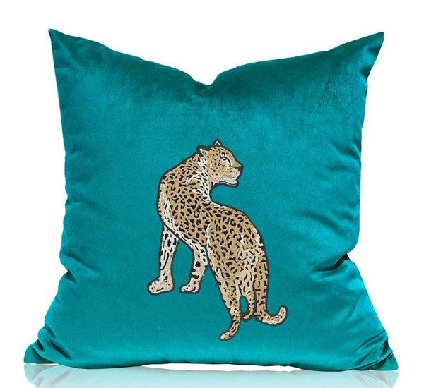 Decorative Pillows for Living Roomï¼?Contemporary Throw Pillows, Cheetah Decorative Cushion, Modern Sofa Pillows-ArtWorkCrafts.com