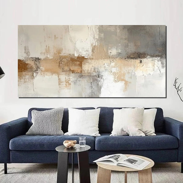 Large Modern Acrylic Painting, Hand Painted Wall Art Painting, Contemporary Canvas Artwork, Abstract Wall Art Paintings, Modern Art for Dining Room-ArtWorkCrafts.com