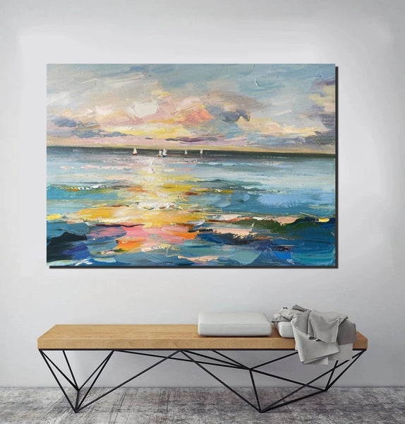 Abstract Canvas Painting, Extra Large Abstract Artwork, Modern Paintings for Dining Room, Hand Painted Canvas Art, Oversized Large Wall Art-ArtWorkCrafts.com