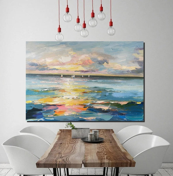 Abstract Canvas Painting, Extra Large Abstract Artwork, Modern Paintings for Dining Room, Hand Painted Canvas Art, Oversized Large Wall Art-ArtWorkCrafts.com