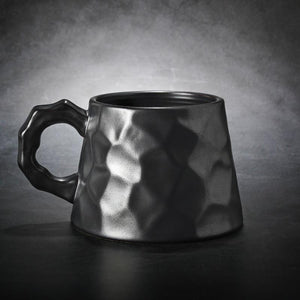 Ceramic Coffee Mug, Large Capacity Coffee Cups, Large Handmade Pottery Coffee Cup, Large Tea Cup, Black Coffee Cup-ArtWorkCrafts.com