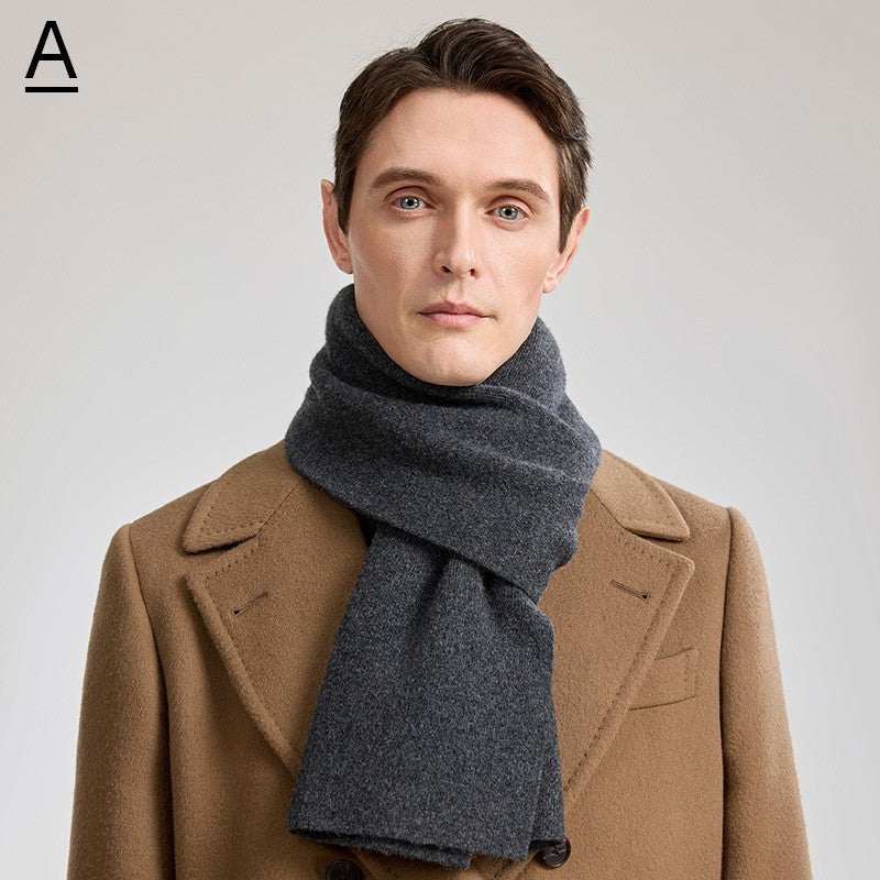 Formal Men Scarf Styles, Casual Scarf Men, Modern Fashion Scarf, Thick Wool Scarf, Men's Winter Scarf, Men's Wool Scarf Winter, Business Wool Scarf for Gentleman-ArtWorkCrafts.com