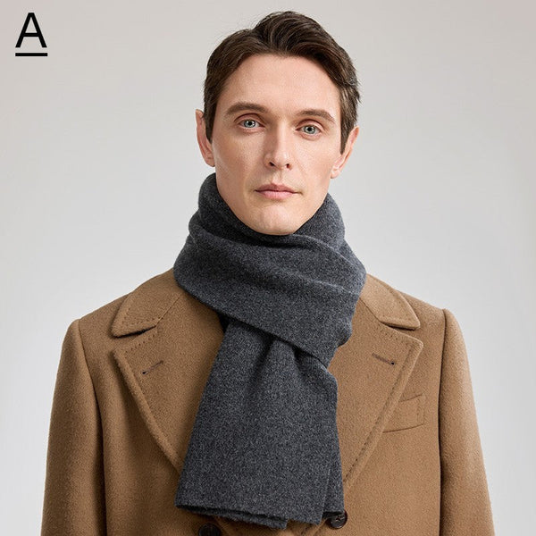 Formal Men Scarf Styles, Casual Scarf Men, Modern Fashion Scarf, Thick Wool Scarf, Men's Winter Scarf, Men's Wool Scarf Winter, Business Wool Scarf for Gentleman-ArtWorkCrafts.com