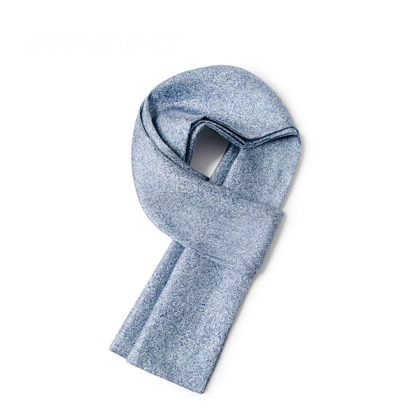 Silk Ascot For Men, British Style Long Scarf, Business Silk Scarf Men, Luxury Silk Neck Scarf, Silk Scarf For Suit, Formal Wear Silk Scarf, Mens Spring Autumn Scarf, Lightweight Silk Scarf Men-ArtWorkCrafts.com