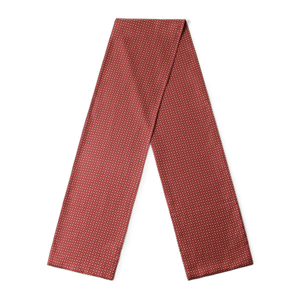 Red Mens Spring Autumn Scarf, Lightweight Silk Scarf Men, Formal Wear Silk Scarf, Silk Ascot For Men, Silk Neckerchief For Business, Mens Dress Silk Scarf, Long Silk Scarf for Men, High Quality Silk Necktie-ArtWorkCrafts.com