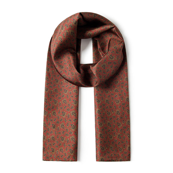 Soft Men Silk Scarf, Mens Silk Neckwear Long, Plain Silk Scarf Men, Silk Scarf For Work, Mens Spring Autumn Scarf, Formal Wear Silk Scarf, Silk Ascot For Men, Lightweight Silk Scarf Men-ArtWorkCrafts.com