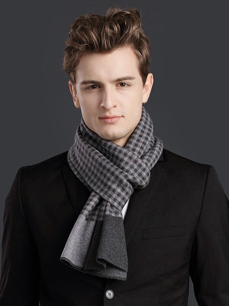 Men's Winter Scarf, Formal Men Scarf Styles, Casual Scarf Men, Modern Wool Scarf for Men, Men's Wool Scarf Winter, Business Wool Scarf for Gentleman