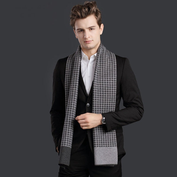 Men's Winter Scarf, Formal Men Scarf Styles, Casual Scarf Men, Modern Wool Scarf for Men, Men's Wool Scarf Winter, Business Wool Scarf for Gentleman
