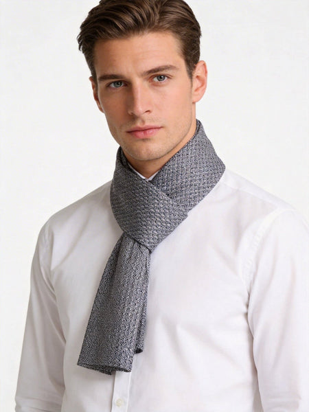 Mens Spring Autumn Scarf, Formal Wear Silk Scarf, Silk Ascot For Men, Lightweight Silk Scarf Men, Silk Neckerchief For Business, Mens Dress Silk Scarf, Long Silk Scarf for Men, High Quality Silk Necktie-ArtWorkCrafts.com