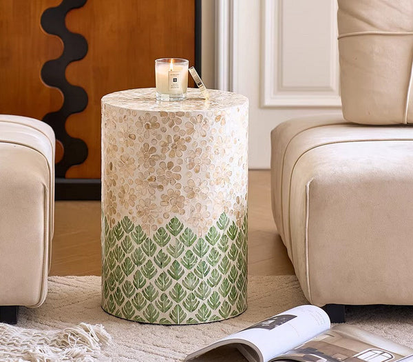 Small End Table, Portable Casual Side Table, Shell Small Sofa Side Table, Modern Side Table, Contemporary Bedside Table, Bedside Small Side Table, Creative Coffee Table, Contemporary Side Table-ArtWorkCrafts.com