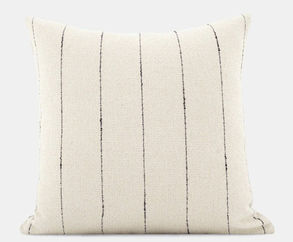 Large Modern Sofa Cushion, Beige Decorative Pillow Covers, Simple Decorative Throw Pillows for Living Room, Contemporary Modern Pillows for Couch-ArtWorkCrafts.com