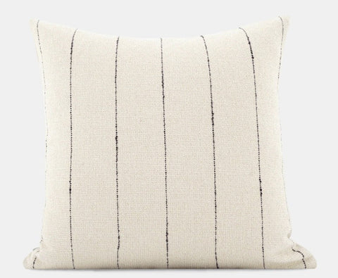 Large Modern Sofa Cushion, Beige Decorative Pillow Covers, Simple Decorative Throw Pillows for Living Room, Contemporary Modern Pillows for Couch-ArtWorkCrafts.com