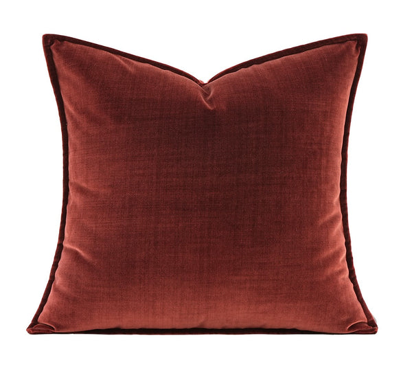 Large Modern Sofa Pillows, Modern Pillows for Couch, Red Decorative Pillow Covers, Decorative Throw Pillows for Living Room-ArtWorkCrafts.com