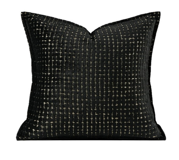 Decorative Pillow Covers, Modern Pillows for Couch, Decorative Throw Pillows for Living Room, Black Modern Sofa Pillows-ArtWorkCrafts.com