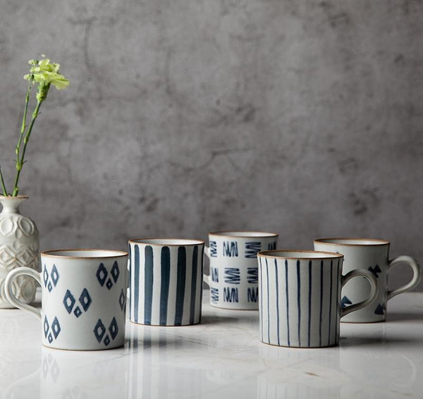 Cappuccino Coffee Mug, Handmade Pottery Coffee Cup, Large Capacity Coffee Cup, Pottery Tea Cup-ArtWorkCrafts.com