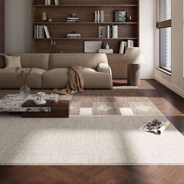 Modern Rugs under Dining Room Table, Mid Century Geometric Carpets, Abstract Modern Rugs for Living Room, Contemporary Modern Rugs Next to Bed-ArtWorkCrafts.com