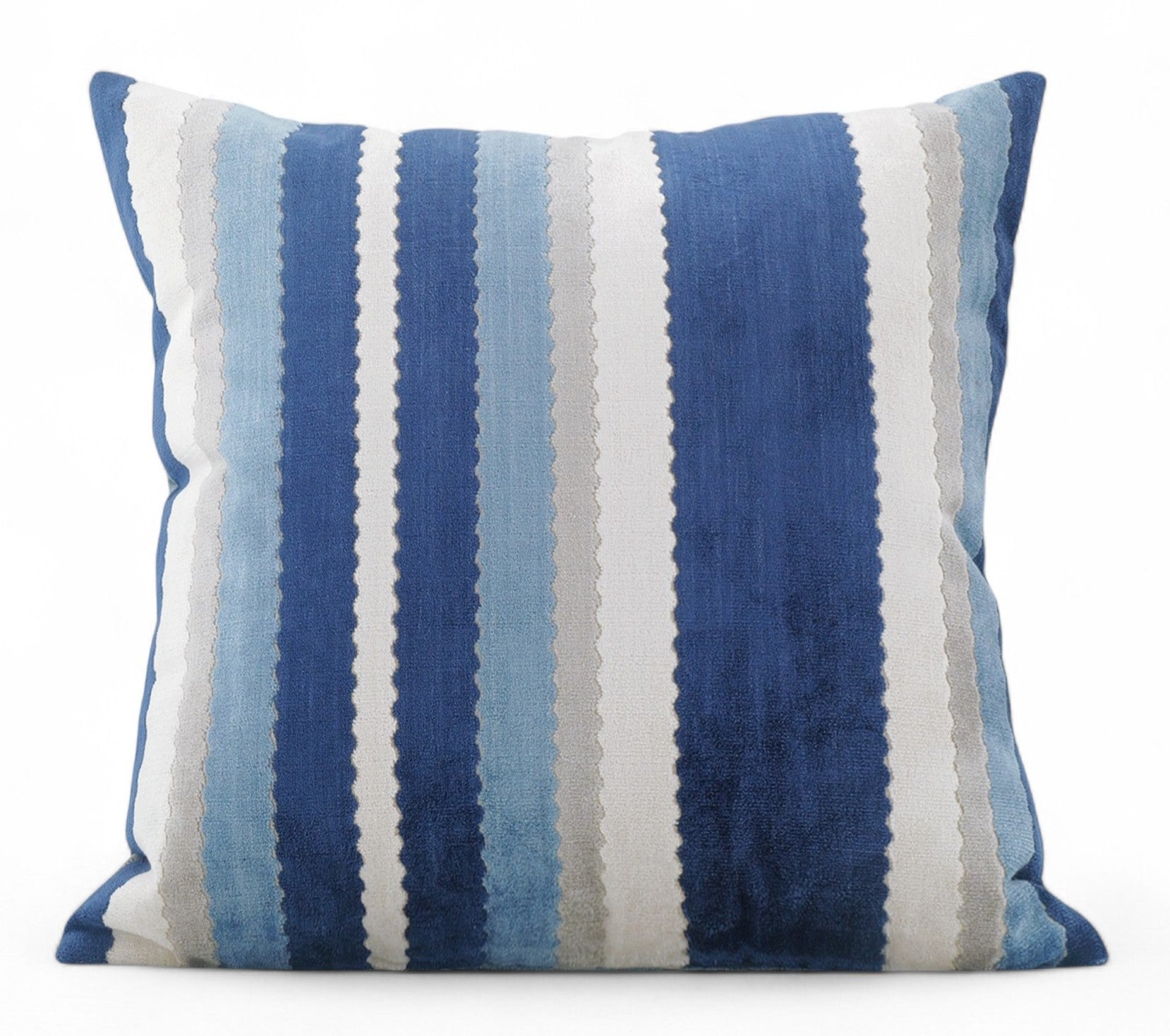 Contemporary Square Modern Throw Pillows for Couch, Large Abstract Blue Decorative Throw Pillows, Simple Throw Pillow for Interior Design, Modern Sofa Pillows-ArtWorkCrafts.com