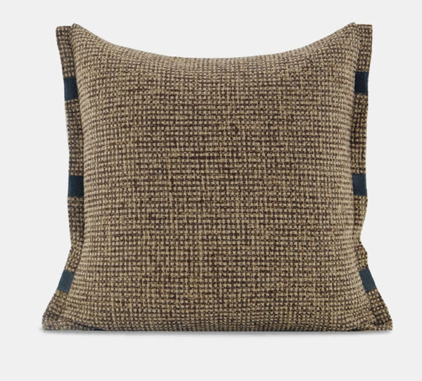 Contemporary Modern Sofa Pillow Covers, Brown Decorative Throw Pillows for Bedroom, Modern Throw Pillows for Couch, Modern Sofa Pillows for Interior Design-ArtWorkCrafts.com
