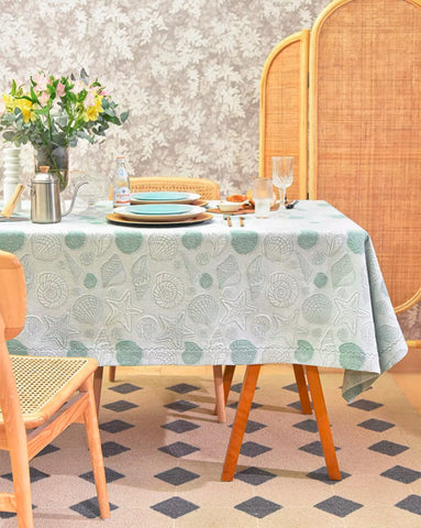 Modern Dining Room Table Cloths, Farmhouse Table Cloth, Wedding Tablecloth, Square Tablecloth for Round Table, Cotton Rectangular Table Covers for Kitchen-ArtWorkCrafts.com