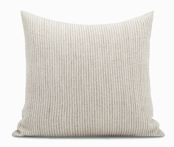 Modern Decorative Pillow Covers, Beige Modern Sofa Cushion, Large Decorative Throw Pillows for Living Room, Contemporary Modern Pillows for Couch-ArtWorkCrafts.com
