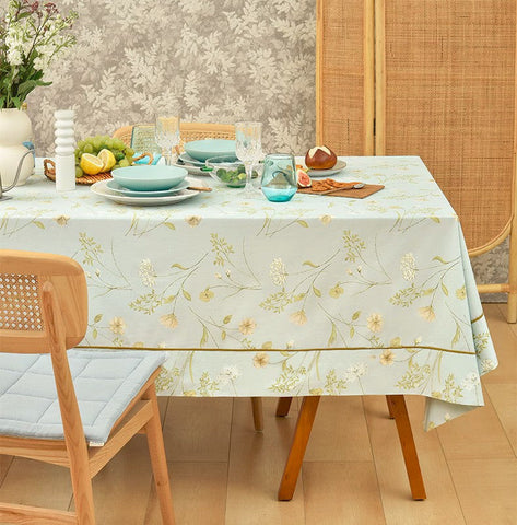 Farmhouse Table Cloth, Wedding Tablecloth, Large Rectangle Tablecloth for Dining Room Table, Rectangular Table Covers for Kitchen, Square Tablecloth for Coffee Table-ArtWorkCrafts.com