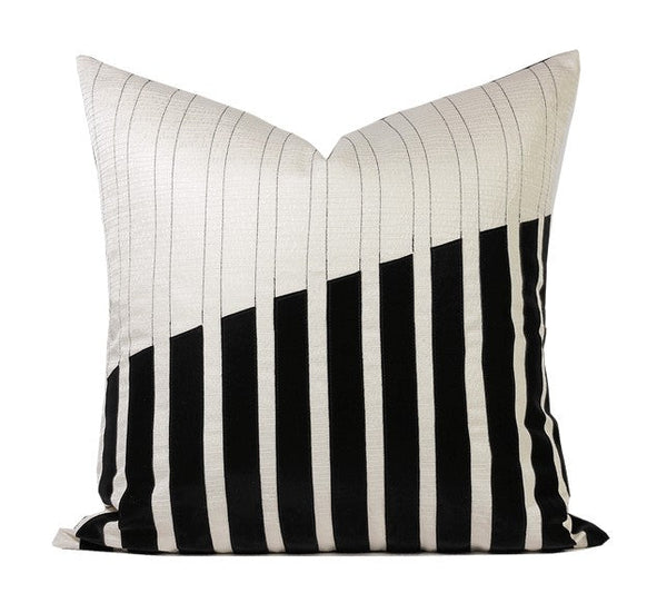 Modern Pillows for Living Room, Decorative Modern Pillows for Couch, Black Modern Sofa Pillows, Modern Sofa Pillows, Contemporary Throw Pillows-ArtWorkCrafts.com