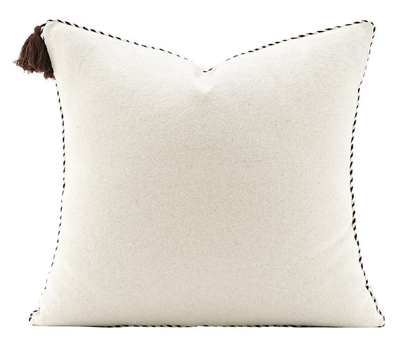 Modern Sofa Pillows, Modern Square Pillows, Simple White Decorative Pillows for Couch,Contemporary Throw Pillows for Living Room-ArtWorkCrafts.com