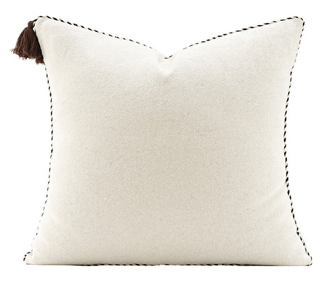 Modern Sofa Pillows, Modern Square Pillows, Simple White Decorative Pillows for Couch,Contemporary Throw Pillows for Living Room-ArtWorkCrafts.com