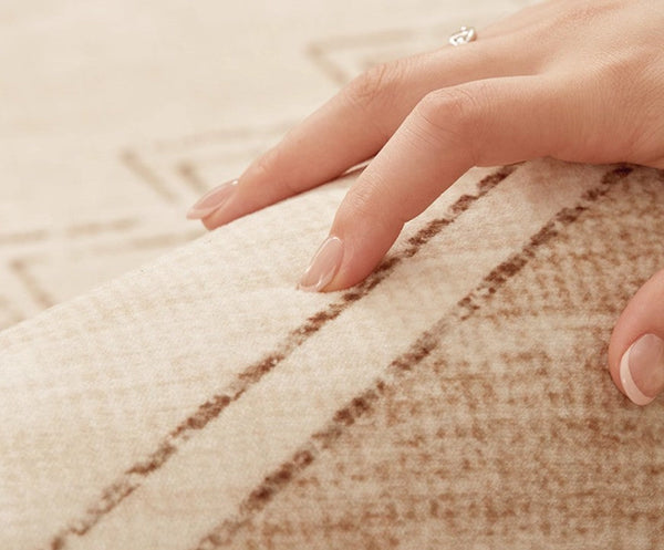 Geometric Modern Carpets for Office, Abstract Modern Rugs for Living Room, Contemporary Modern Rugs Next to Bed, Modern Rugs under Dining Room Table-ArtWorkCrafts.com