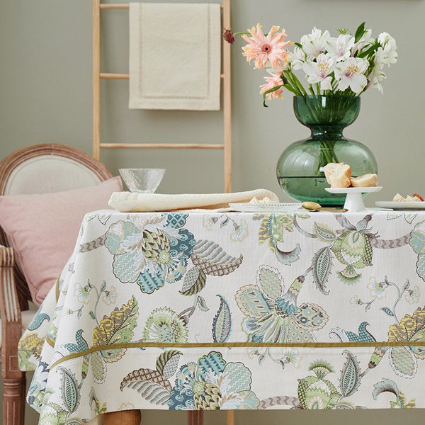 Rustic Table Covers for Kitchen, Large Rectangle Tablecloth for Dining Room Table, Country Farmhouse Tablecloth, Square Tablecloth for Round Table-ArtWorkCrafts.com