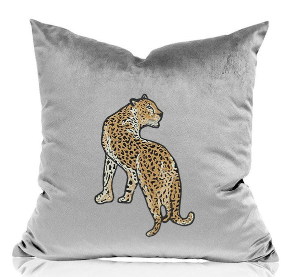Cheetah Decorative Throw Pillows, Decorative Pillows for Living Room, Modern Sofa Pillows, Contemporary Throw Pillows-ArtWorkCrafts.com