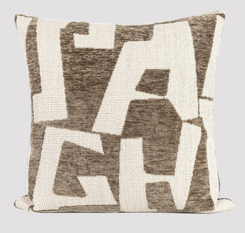 Modern Square Pillows, Contemporary Throw Pillow for Living Room, Large Abstract Throw Pillows for Couch, Modern Sofa Throw Pillows