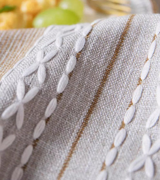 Large Cotton and Linen Rectangle Table Covers for Dining Room Table, Modern Table Cloth for Kitchen, Rectangular Tablecloths for Coffee Table-ArtWorkCrafts.com