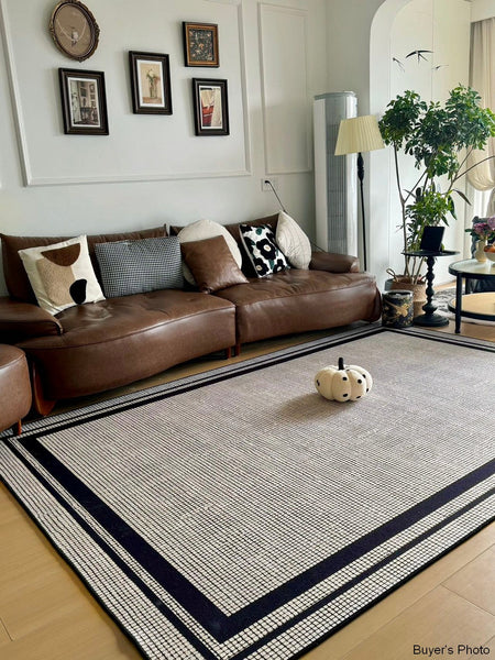 Geometric Modern Rugs for Sale, Contemporary Modern Rugs for Bedroom, Modern Rug Placement Ideas for Living Room, Abstract Rugs for Dining Room-ArtWorkCrafts.com
