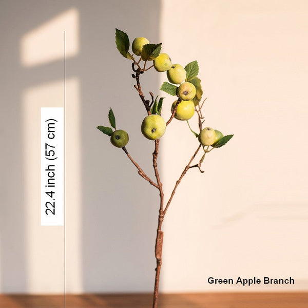 Beautiful Modern Flower Arrangement Ideas for Home Decoration, Apple Branch, Fruit Branch, Table Centerpiece, Simple Artificial Floral for Dining Room-ArtWorkCrafts.com