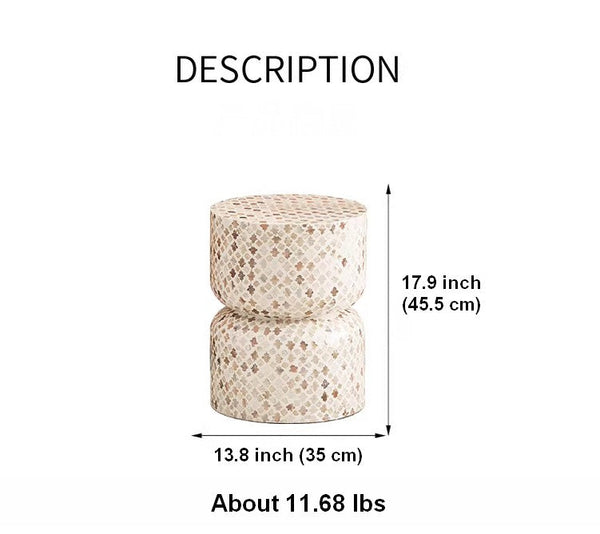 Modern Side Table, Contemporary Bedside Table, Bedside Small Side Table, Elegant Small End Table, Creative Coffee Table, Contemporary Side Table, Portable Casual Side Table, Shell Small Sofa Side Table-ArtWorkCrafts.com