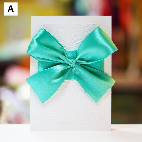Beautiful Valentine's Day Greeting Card, Creative Birthday Greeting Card, Bowknot Greeting Cards, Original Handmade Wedding Greeting Card, Unique Anniversary Greeting Card to Lovers-ArtWorkCrafts.com