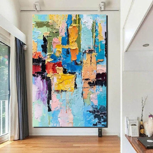 Abstract Acrylic Wall Painting, Extra Large Paintings for Living Room, Modern Abstract Art for Bedroom, Simple Painting Ideas, Hand Painted Wall Painting-ArtWorkCrafts.com
