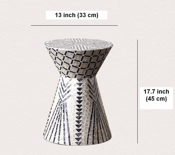 Modern Portable Casual Side Table, Contemporary Round Side Table, Creative Coffee Table, Bedside Small Side Table, Shell Small Sofa Side Table-ArtWorkCrafts.com