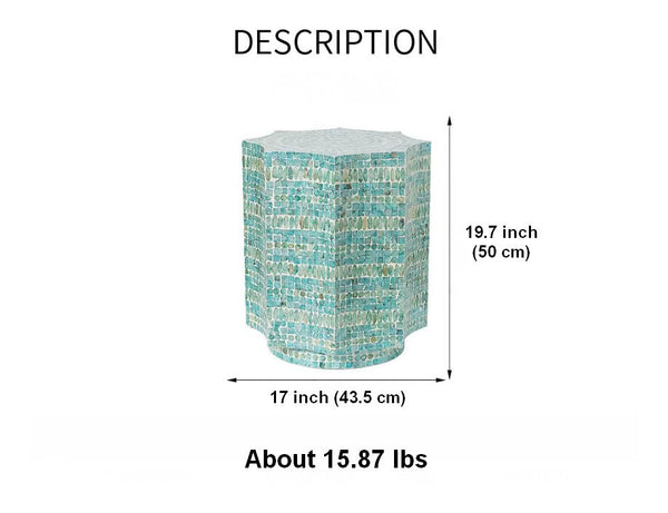 Contemporary Side Table, Contemporary Bedside Table, Bedside Small Side Table, Shell Small Sofa Side Table, Modern Side Table, Small End Table, Portable Casual Side Table, Creative Coffee Table-ArtWorkCrafts.com