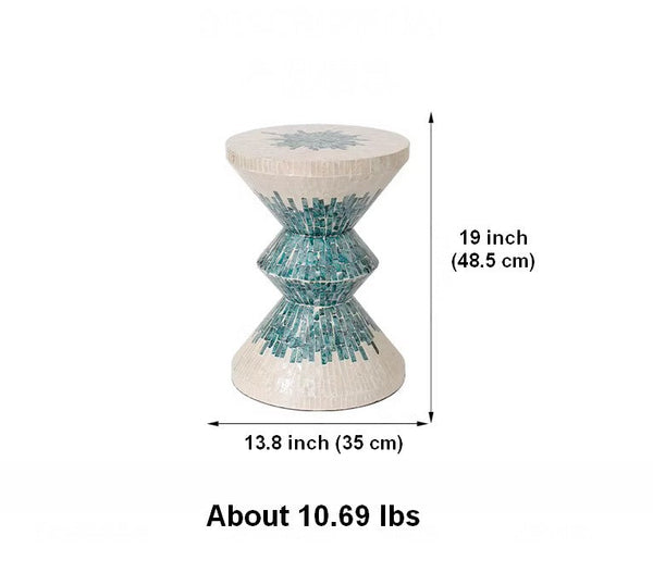 Modern Side Table, Shell Small Sofa Side Table, Contemporary Bedside Table, Bedside Small Side Table, Small End Table, Portable Casual Side Table, Creative Coffee Table, Contemporary Side Table-ArtWorkCrafts.com
