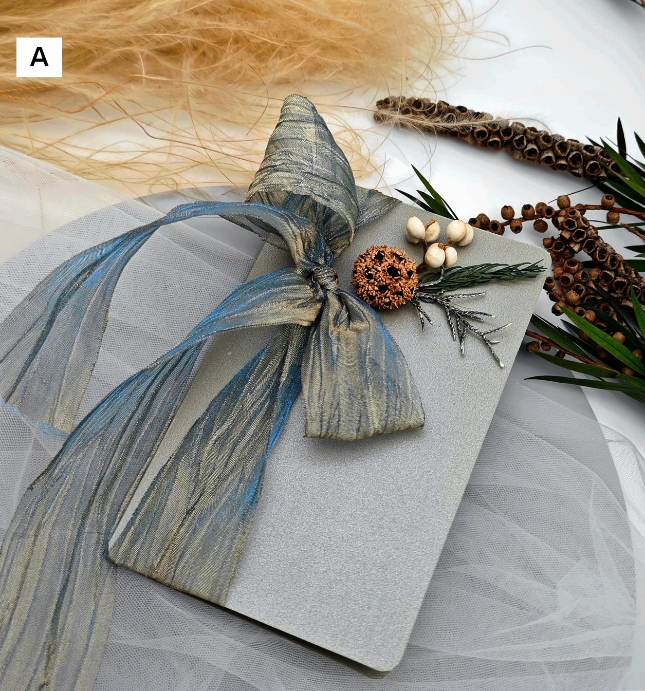 Creative Birthday Greeting Card, Unique Anniversary Greeting Card, Beautiful Valentine's Day Greeting Card, Wedding Greeting Card, Original Handmade Dried Flower Bowknot Greeting Cards-ArtWorkCrafts.com