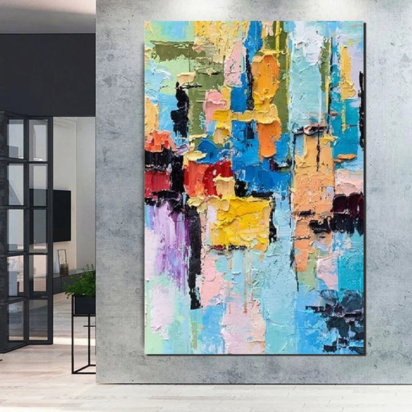 Abstract Acrylic Wall Painting, Extra Large Paintings for Living Room, Modern Abstract Art for Bedroom, Simple Painting Ideas, Hand Painted Wall Painting-ArtWorkCrafts.com