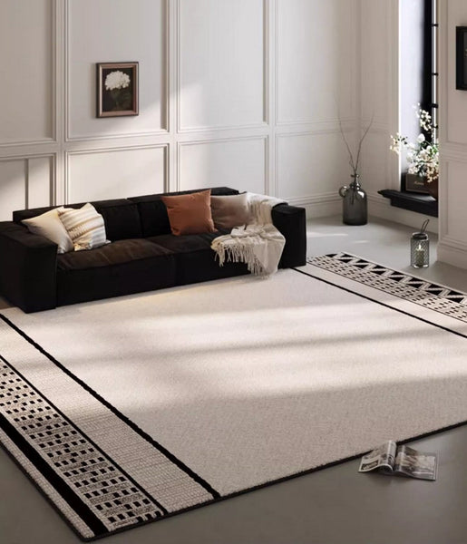 Large Geometric Contemporary Rugs, Mid Century Modern Rugs for Living Room, Abstract Contemporary Modern Rugs for Dining Room-ArtWorkCrafts.com