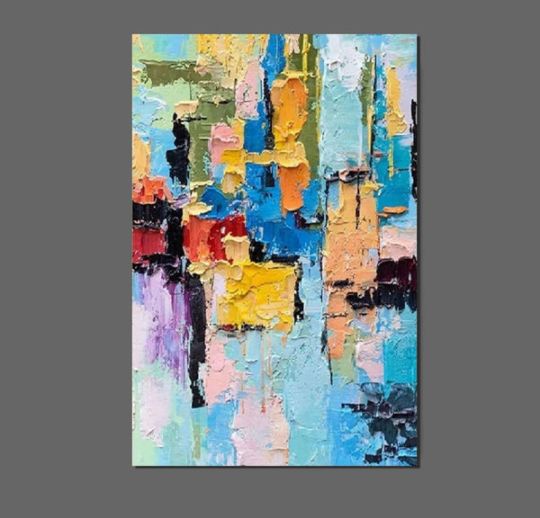 Abstract Acrylic Wall Painting, Extra Large Paintings for Living Room, Modern Abstract Art for Bedroom, Simple Painting Ideas, Hand Painted Wall Painting-ArtWorkCrafts.com