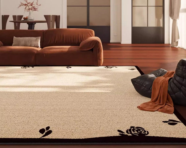 Contemporary Modern Rugs, Geometric Contemporary Rugs Next to Bed, Modern Rugs for Dining Room, Mid Century Area Rugs for Living Room-ArtWorkCrafts.com