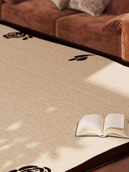 Contemporary Modern Rugs, Geometric Contemporary Rugs Next to Bed, Modern Rugs for Dining Room, Mid Century Area Rugs for Living Room-ArtWorkCrafts.com